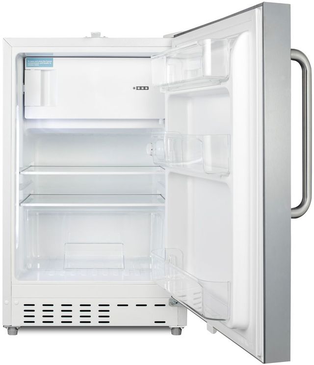 Summit® 2.7 Cu. Ft. Stainless Steel Under The Counter Refrigerator-1