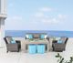 CabanaCoast® Customizable Sedona SOL Weave® Wicker Outdoor Sofa-5