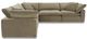 Moe's Home Collection Terra Condo Classic 5-Piece Desert Sage L-Shaped Modular Sectional-2