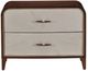 Michael Amini® Houston Walnut 2-Drawer Nightstand-2