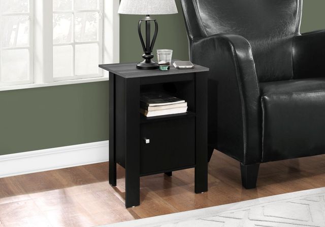 Monarch Specialties Inc. Black Grey Accent Table-3