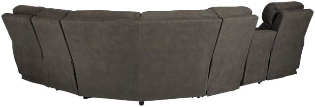 Signature Design by Ashley® Hoopster 6-Piece Gunmetal Curved Power Reclining Sectional-1