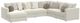 Jackson Furniture Ritzy 3-Piece Bone Left-Arm Facing Sectional and Chaise-0