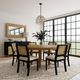 Coaster® Arini 7-Piece Black/Sand Wash Dining Set-1