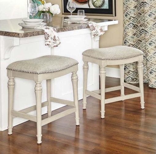 Powell® Lockhart Frost Counter Stool-1