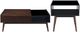 Elements International June 2-Piece Espresso Occasional Table Set-0