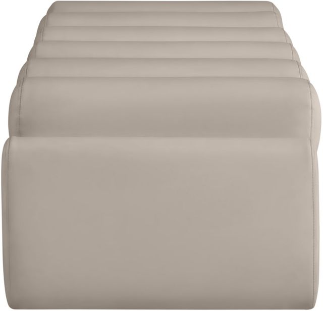 Meridian Furniture Rumble Taupe Leather 56" Bench-3