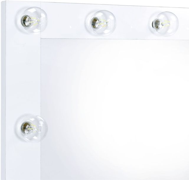 Elements International Lindy Glossy White Floor Mirror-3