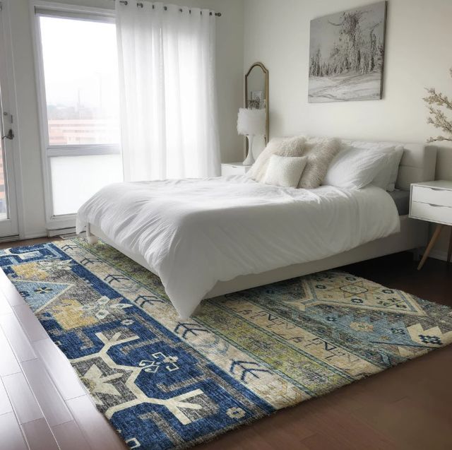 Dalyn™ Rug Company Lorenzo LN3 Navy 5'x8' Area Rug-4