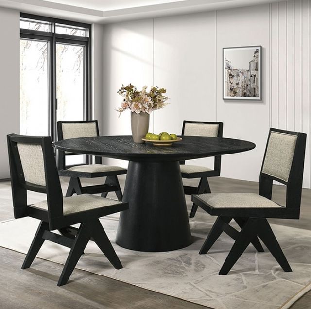 Furniture of America® Tottenham Black Dining Table-1