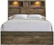 Elements International Bailey 5-Piece Warm Walnut Youth Full Panel Bedroom Set-4