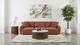 Coaster® Elysia 3-Piece Coral Upholstered Modular Sectional Sofa-1