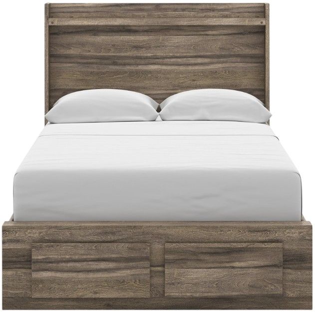 Signature Design by Ashley® Elbrim Brown Youth Full 4-Drawer Storage Panel Bed-2