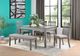 Homelegance® Armhurst Wire Brushed Dark Gray Dining Table with Light Gray Base-1