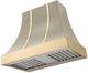 AGA Cascade 36" Fawn Wall Mounted Range Hood  with Polished Brass Trim-0
