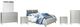 Signature Design by Ashley® Olivet 6-Piece Silver King Panel Bed Set-0
