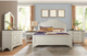 Riverside Furniture Grand Haven California King Feathered White Panel Bed-1