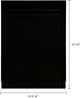 Kenmore® 24" Black Top Control Built-In Dishwasher with UltraWash® Plus System and Removable 3rd Rack -1