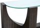 Magnussen Home® Beckham Glass Top Round Cocktail Table with Rustic Tavern Base-3