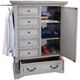American Woodcrafters 7820 Stonebrook Antique Gray Gentleman’s Chest-0