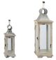 A & B Home Evelyn 2-Piece White Lantern Set with Handle-1
