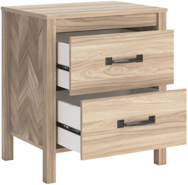 Signature Design by Ashley® Battelle Tan Nightstand-3