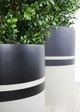 Le Present Cylinder Black 11" Planter-3