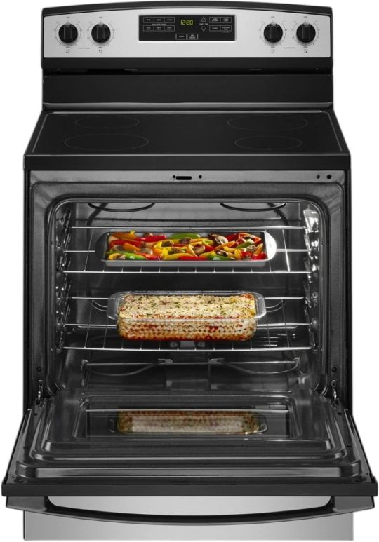 Amana® 30" Stainless Steel Freestanding Electric Range-2