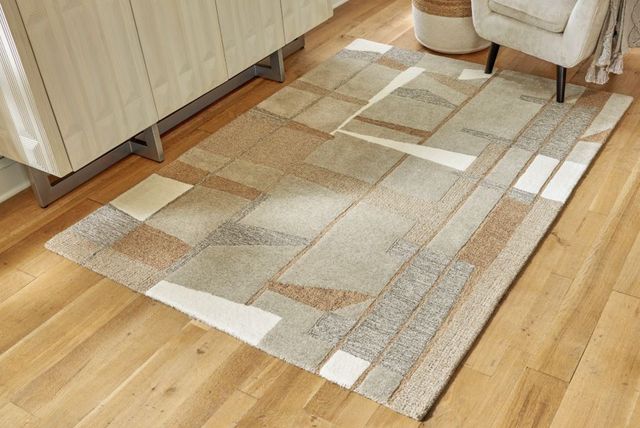 Signature Design by Ashley® Abbotton Caramel/Gray/Taupe 5'x7' Area Rug-3