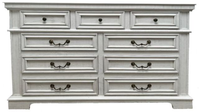 Million Dollar Rustic Freedom Frosted White Dresser-0
