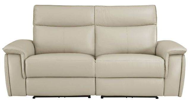 Homelegance® Maroni Taupe Double Power Reclining Loveseat with Power Headrests-1