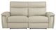 Homelegance® Maroni Taupe Double Power Reclining Loveseat with Power Headrests-1