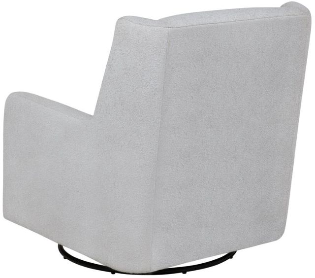 Coaster® Serra Dove Gray Upholstered Manual Swivel Glider Recliner-4