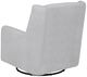 Coaster® Serra Dove Gray Upholstered Manual Swivel Glider Recliner-4
