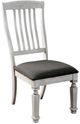 Furniture of America® Georgia 2-Piece Antique White Dining Chair Set with Gray Top -0