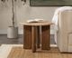 Classic Home Idella Tan Travertine End Table-1