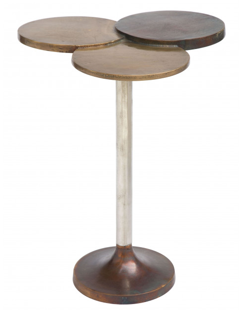 Zuo® Modern Dundee Multicolor Accent Table with Silver Base -0