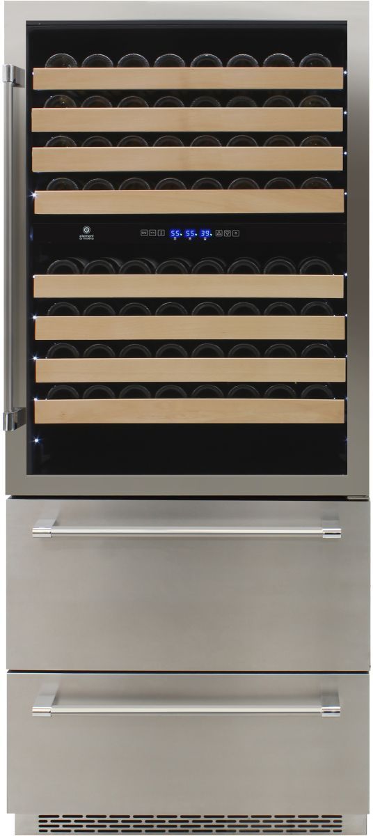Vinotemp Connoisseur Series 30" Stainless Steel Wine and Beverage Cooler-0