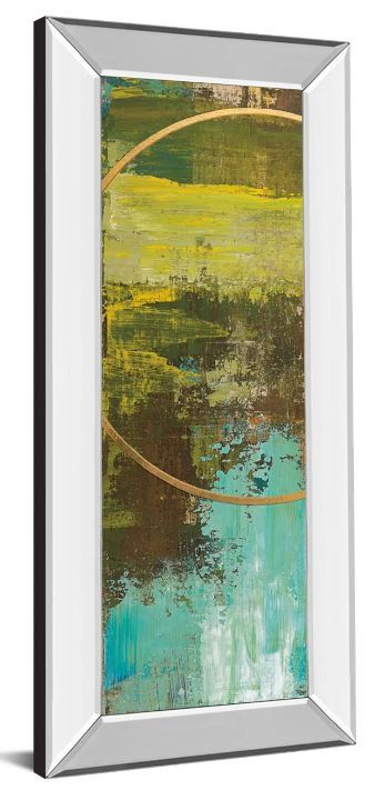 Classy Art Aller Chartreuse I by Patrick St. Germain Mirror Framed Wall Art-1