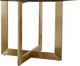 Bassett® Furniture Customizable BenchMade Astor 48" Round Dining Table with Champagne Brass Base-1