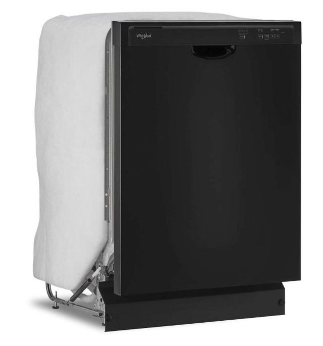 Whirlpool® 24" Black Front Control Built In Dishwasher-1