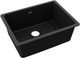 Elkay Quartz Classic® Black 24-5/8" x 18-1/2" x 9-1/2" Single Bowl Undermount Sink-0