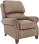 BarcaLounger® Churchill Cashmere Taupe Leather Manual Recliner-0