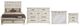 Bernards Bellamy Lane 4-Piece Whitewash Queen Panel Bedroom Set-0
