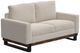 International Furniture Direct Blackburn Beige/Black Loveseat-0