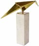 A & B Home Gold/White Close to You Medium Marble Base Accent Statuary-0