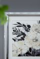 A & B Home Gray/Silver Glamour Crystal Mirror Framed Wall Art-1