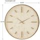 Uttermost® Stone Serenity Antiqued Gold/Off-White Clock-2