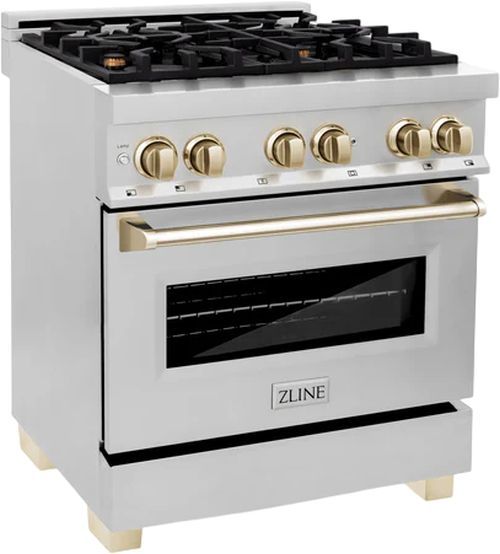 ZLINE Autograph Edition 30" Stainless Steel Pro Style Dual Fuel Range-2