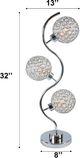 Crown Mark Chrome Globe Table Lamp-2